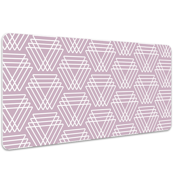 Tappetino da scrivania Triangoli Rosa