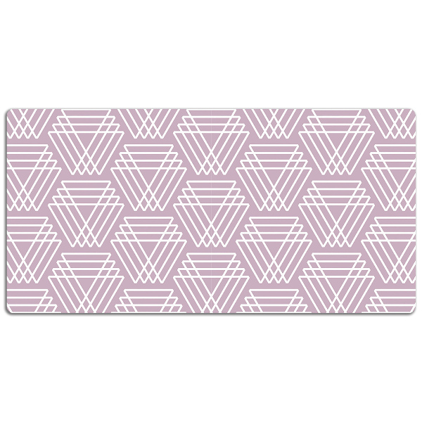 Tappetino da scrivania Triangoli Rosa