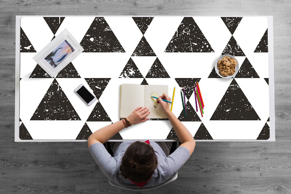 Sottomano da scrivania Triangoli In Bianco E Nero