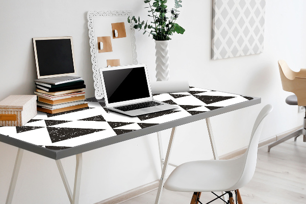Sottomano da scrivania Triangoli In Bianco E Nero
