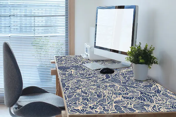 Tappetino da scrivania Fiore Blu