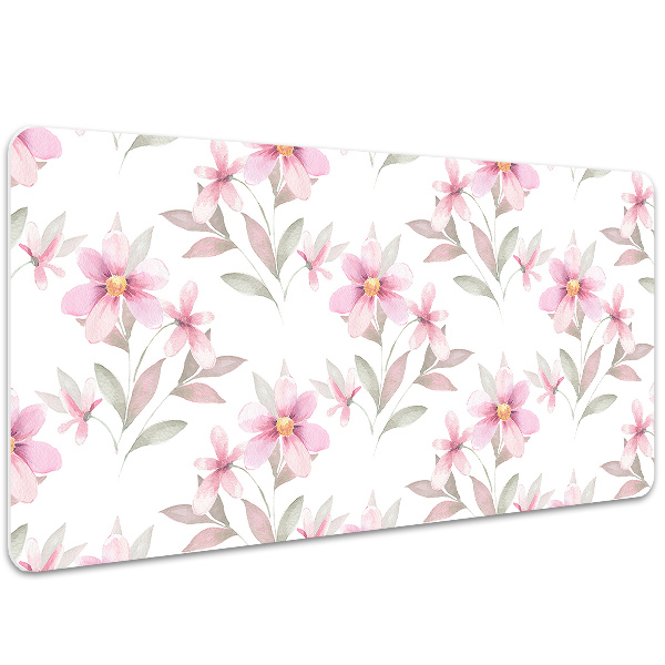 Sottomano da scrivania Fiori Rosa