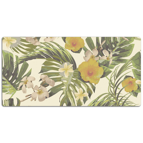 Tappetino da scrivania Foglie E Fiori Tropicali