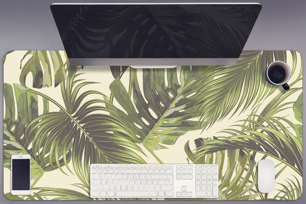 Sottomano da scrivania Foglie Tropicali