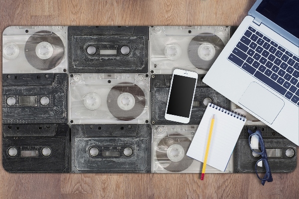 Tappetino da scrivania Vecchie Cassette