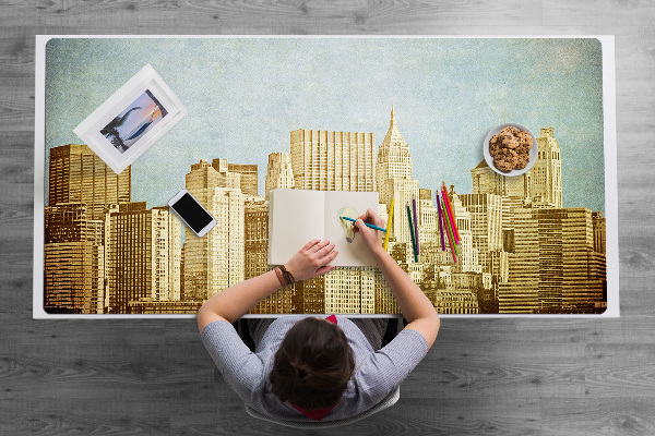Sottomano da scrivania Grattacieli Di Manhattan