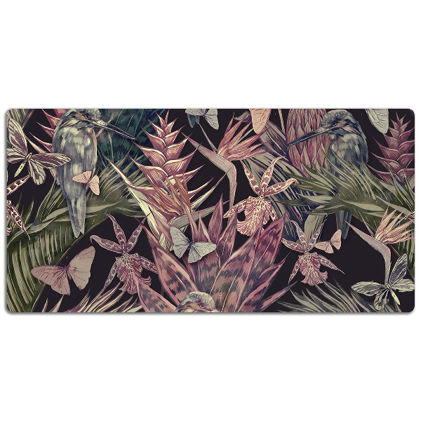 Sottomano da scrivania Colibrì E Farfalle