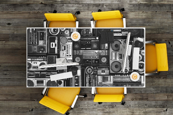 Sottomano da scrivania Boombox Della Vecchia Scuola
