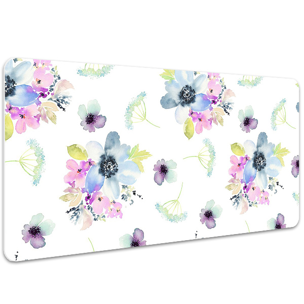 Sottomano da scrivania Fiori Viola