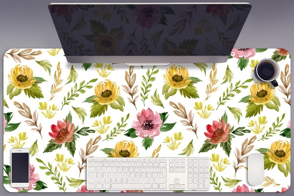Tappetino da scrivania Fiori Ad Acquerello