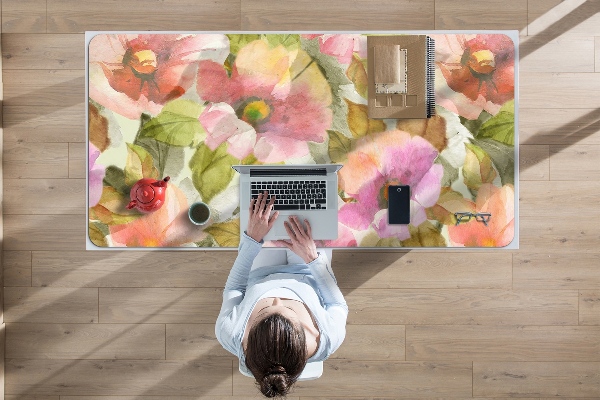 Tappetino da scrivania Fiori Dipinti