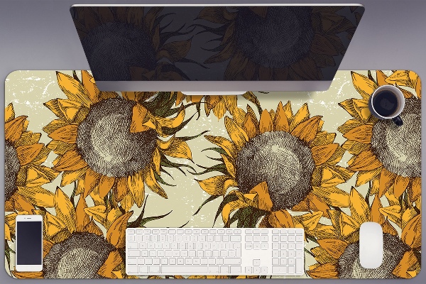 Sottomano da scrivania Girasoli Retrò
