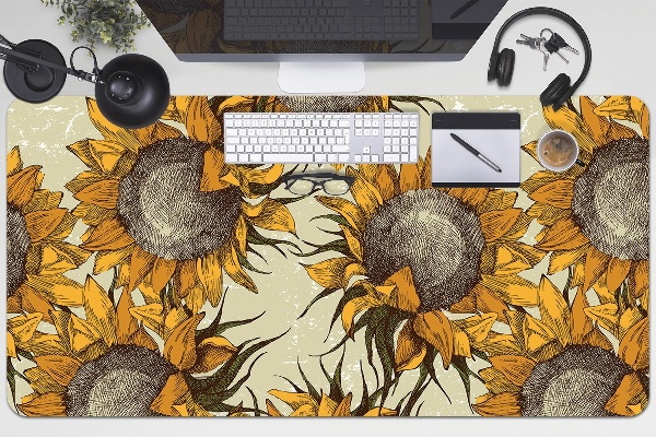 Sottomano da scrivania Girasoli Retrò