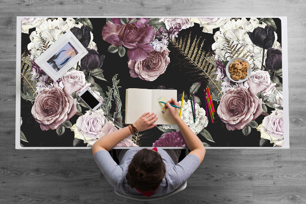 Sottomano da scrivania Fiori Romantici