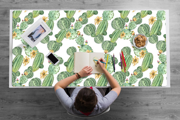 Sottomano da scrivania Cactus Con Fiori