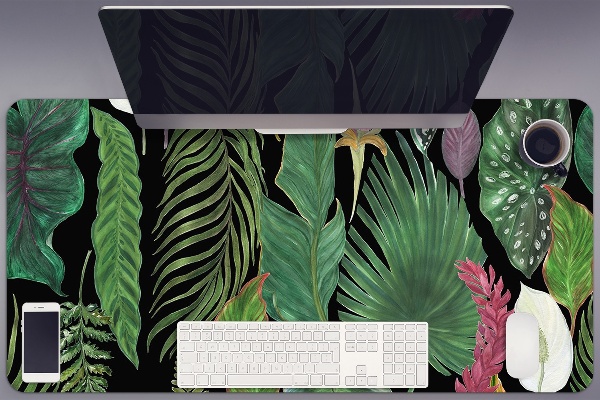 Sottomano da scrivania Foglie Tropicali