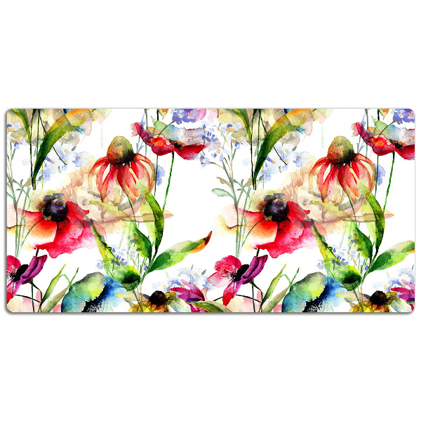 Sottomano da scrivania Fiori Colorati