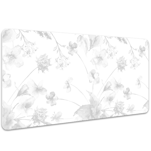 Tappetino da scrivania Fiori Grigi
