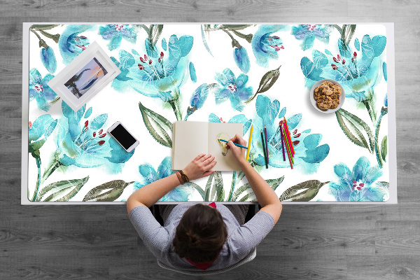 Sottomano da scrivania Fiori Turchesi