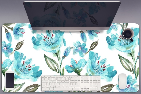 Sottomano da scrivania Fiori Turchesi