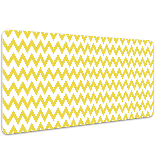 Sottomano da scrivania Zigzag Gialli