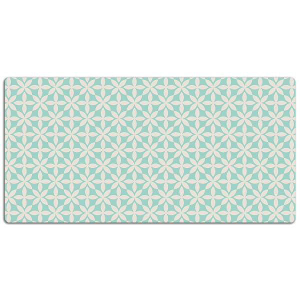 Sottomano da scrivania Pattern Bianco E Blu
