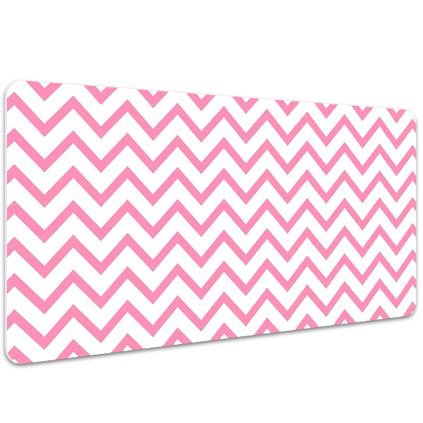 Tappetino da scrivania Zigzag Rosa