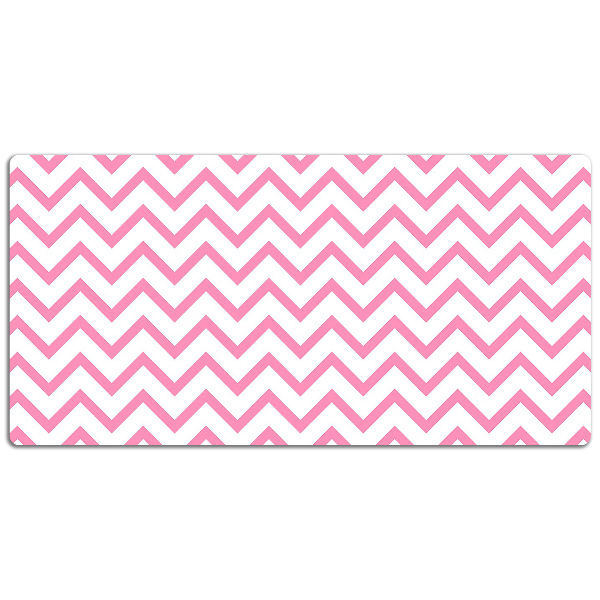 Tappetino da scrivania Zigzag Rosa