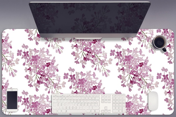 Sottomano da scrivania Fiori Rosa