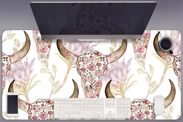 Sottomano da scrivania Cranio Di Fiori