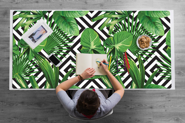 Sottomano da scrivania Foglie Tropicali