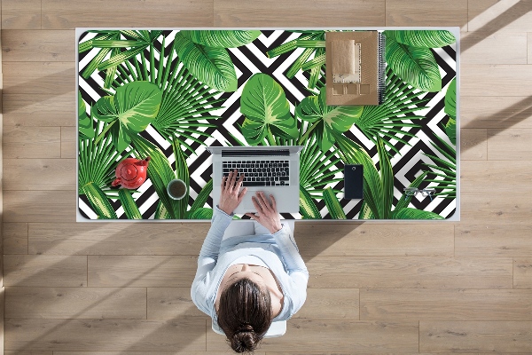 Sottomano da scrivania Foglie Tropicali