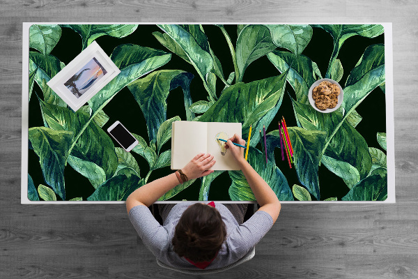 Sottomano da scrivania Foglie Tropicali
