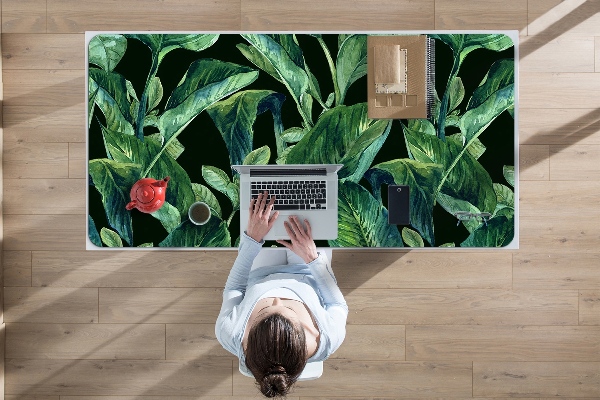 Sottomano da scrivania Foglie Tropicali
