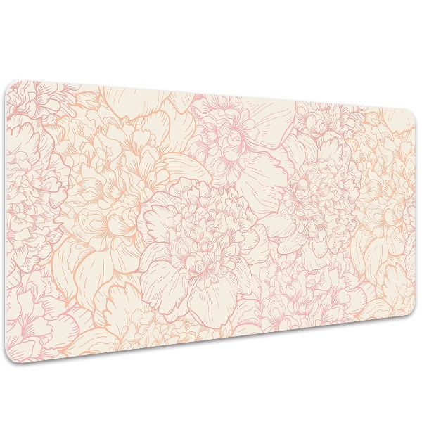 Tappetino da scrivania Peonie Rosa