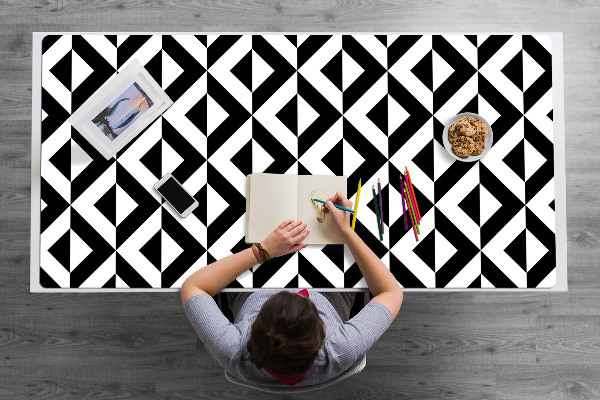 Sottomano da scrivania Illusione Geometrica