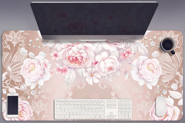 Tappetino da scrivania Rose Bianche