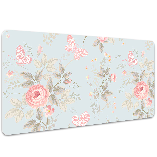 Sottomano da scrivania Rose E Farfalle
