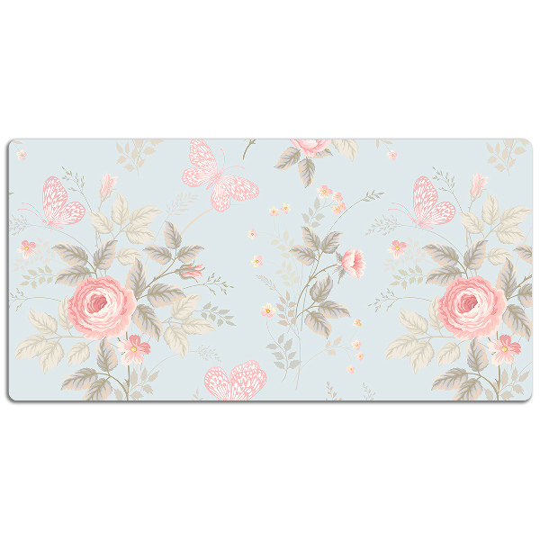 Sottomano da scrivania Rose E Farfalle
