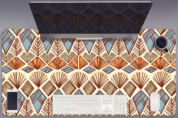 Sottomano da scrivania Pattern Marrone Etnico