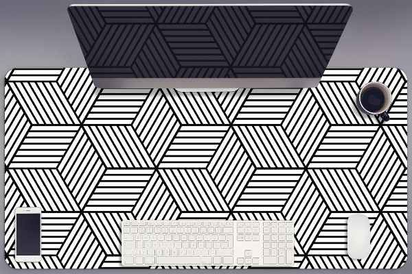 Sottomano da scrivania Illusione Geometrica