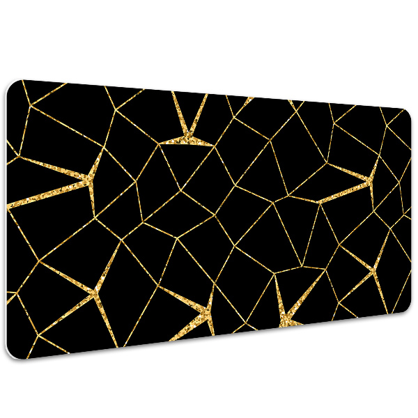 Sottomano da scrivania Mosaico Oro E Nero