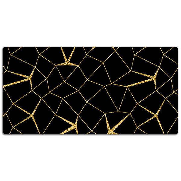 Sottomano da scrivania Mosaico Oro E Nero