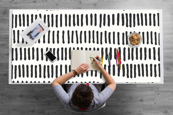 Sottomano da scrivania Linee Astratte