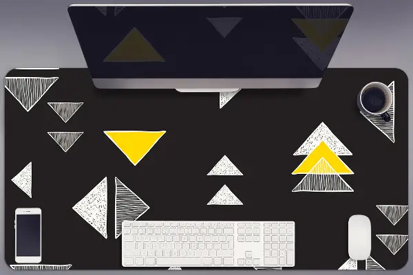 Sottomano da scrivania Triangoli Disegnati