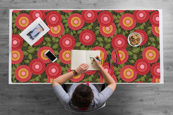 Sottomano da scrivania Fiori Geometrici