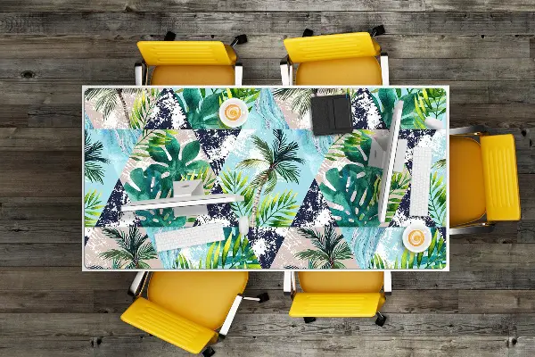 Sottomano da scrivania Mosaico Tropicale
