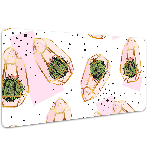 Sottomano da scrivania Cactus Geometrici