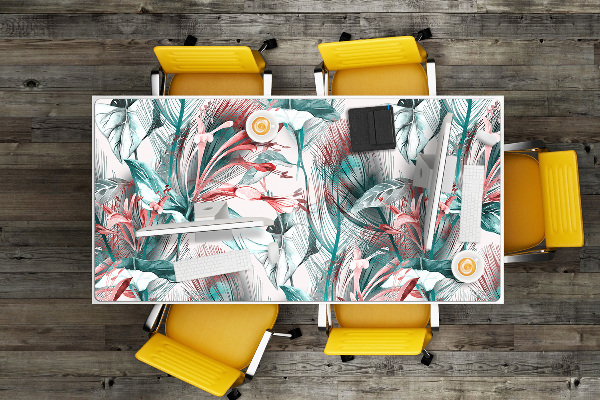 Sottomano da scrivania Disegno Tropicale