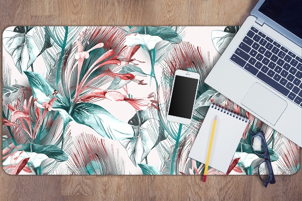 Sottomano da scrivania Disegno Tropicale